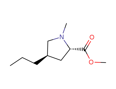 Molecular Structure of 13380-39-7 ((4R)-1-Methyl-4-propyl-L-proline Methyl Ester)