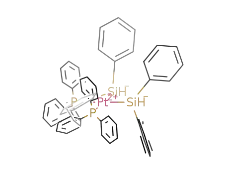 Pt(P(C<sub>6</sub>H<sub>5</sub>)3)2(SiH(C<sub>6</sub>H<sub>5</sub>)2)2