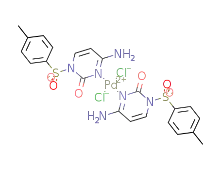 Pd(1-(p-toluenesulfonyl)cytosine-N<sub>3</sub>)2Cl<sub>2</sub>