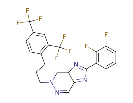 5-(3-(2,4-bis(trifluoromethyl)phenyl)propyl)-2-(2,3-difluorophenyl)-5H-imidazo[4,5-d]pyridazine