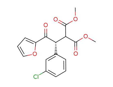 (R)-dimethyl 2-[1-(3-chlorophenyl)-2-(furan-2-yl)-2-oxoethyl]malonate