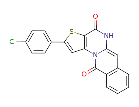 2-(4-chlorophenyl)-4H-thieno[2',3':5,6]pyrimido[1,2-b]isoquinoline-4,11(5H)-dione