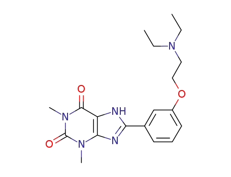 Molecular Structure of 1155224-44-4 (8-[3-(2-diethylaminoethoxy)phenyl]-1,3-dimethylxanthine)