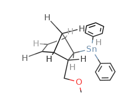 Molecular Structure of 203380-22-7 (diphenyl[(1S,2R,3S,4R)-3-(1-methoxymethyl)bicyclo[2.2.1]heptan-2-yl]tin hydride)