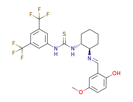 1-(3,5-bis(trifluoromethyl)phenyl)-3-((1R,2R)-2-((E)-2-hydroxy-5-methoxybenzylideneamino)cyclohexyl)thiourea