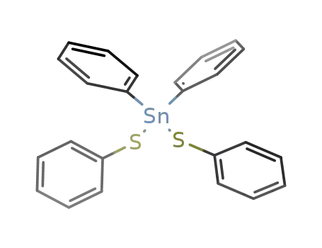 Molecular Structure of 1103-05-5 (Diphenylbis(phenylthio)stannane)