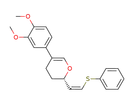 (S)-5-(3,4-dimethoxyphenyl)-2-(2-(phenylthio)vinyl)-3,4-dihydro-2H-pyran