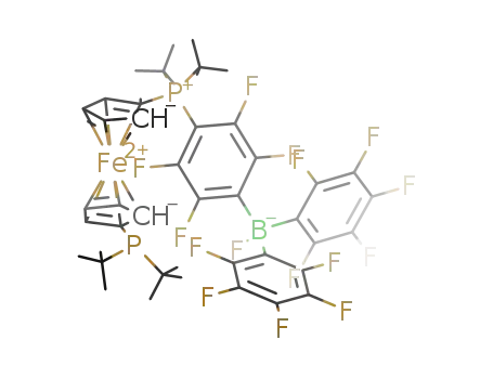 [(η5-C5H4PtBu2)Fe(η5-C5H4PtBu2(C6F4)BF(C6F5)2)]