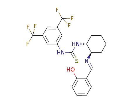 1-(3,5-bis(trifluoromethyl)phenyl)-3-((1R,2R)-2-((E)-2-hydroxybenzylideneamino)cyclohexyl)thiourea