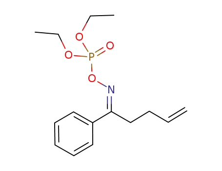 Molecular Structure of 1046049-02-8 (1-phenyl-4-penten-1-one (Z)-O-(diethoxyphosphinyl)oxime)