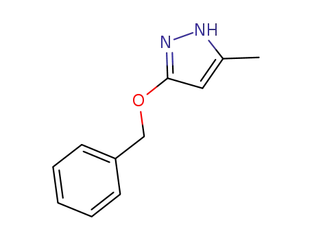 Molecular Structure of 442907-49-5 (1H-Pyrazole, 3-methyl-5-(phenylmethoxy)-)