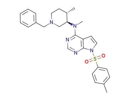 N-((3R,4S)-1-benzyl-4-methylpiperidin-3-yl)-N-methyl-7-tosyl-7H-pyrrolo[2,3-d]pyrimidin-4-amine