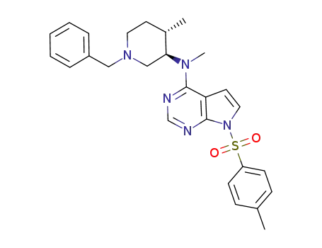 N-((3R,4S)-1-benzyl-4-methylpiperidin-3-yl)-N-methyl-7-tosyl-7H-pyrrolo[2,3-d]pyrimidin-4-amine