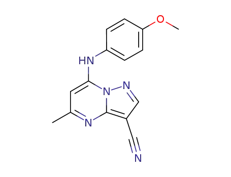 Pyrazolo[1,5-a]pyrimidine-3-carbonitrile,
7-[(4-methoxyphenyl)amino]-5-methyl-
