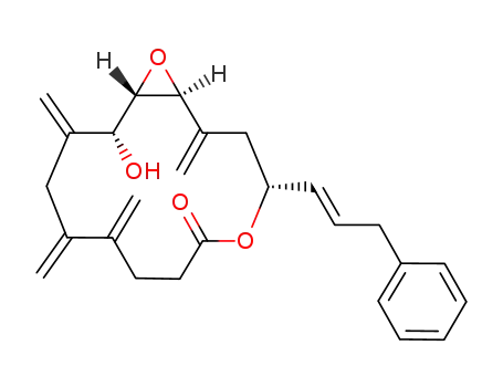 (1S,4R,13R,14S)-13-hydroxy-2,9,10,12-tetramethylene-4-((E)-3-phenylprop-1-enyl)-5,15-dioxabicyclo[12.1.0]pentadecan-6-one
