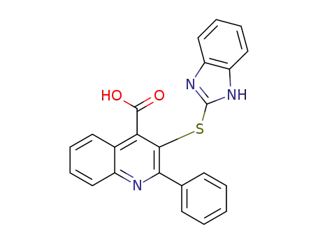 3-(1H-benzimidazol-2-ylthio)-2-phenylquinoline-4-carboxylic acid