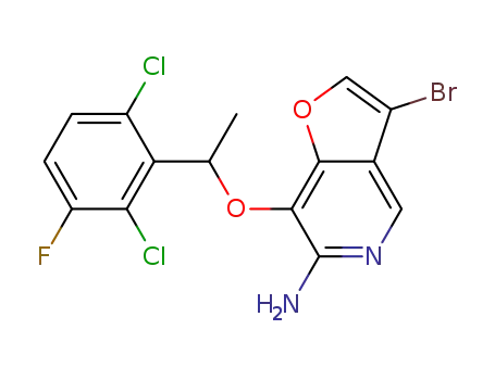3-bromo-7-[1-(2,6-dichloro-3-fluorophenyl)ethoxy]furo[3,2-c]pyridin-6-ylamine