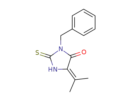 4-Imidazolidinone, 5-(1-methylethylidene)-3-(phenylmethyl)-2-thioxo-