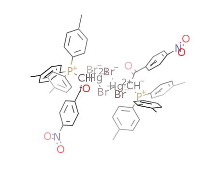 [(HgBr<sub>2</sub>((CH<sub>3</sub>C<sub>6</sub>H<sub>4</sub>)3PCHCOC<sub>6</sub>H<sub>4</sub>NO<sub>2</sub>))2]