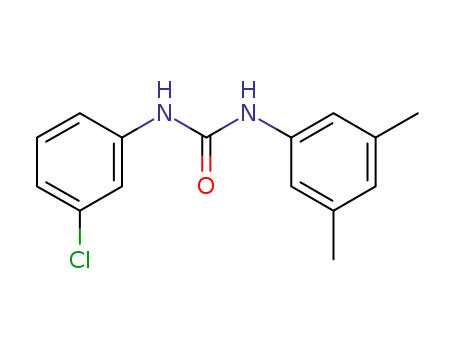 Molecular Structure of 443640-13-9 (N-(3-chlorophenyl)-N'-(3,5-dimethylphenyl)urea)