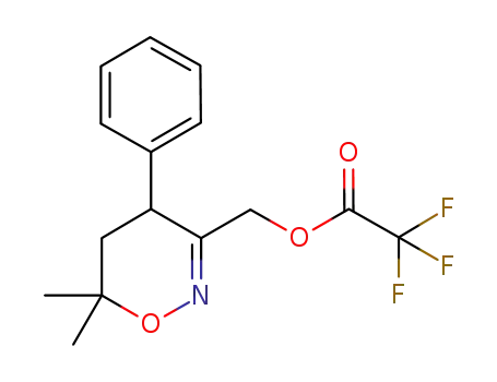 (6,6-dimethyl-4-phenyl-5,6-dihydro-4H-1,2-oxazin-3-yl)methyl 2,2,2-trifluoroacetate