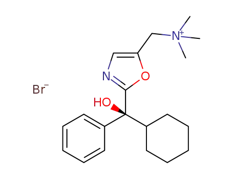 Molecular Structure of 1049636-90-9 ([2-((S)-cyclohexyl-hydroxy-phenyl-methyl)-oxazol-5-ylmethyl]-trimethyl-ammonium bromide)
