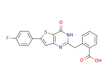 2-[6-(4-fluorophenyl)-4-oxo-3,4-dihydrothieno[3,2-d]pyrimidin-2-ylmethyl]benzoic acid