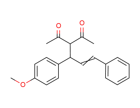 2,4-Pentanedione, 3-[1-(4-methoxyphenyl)-3-phenyl-2-propenyl]-