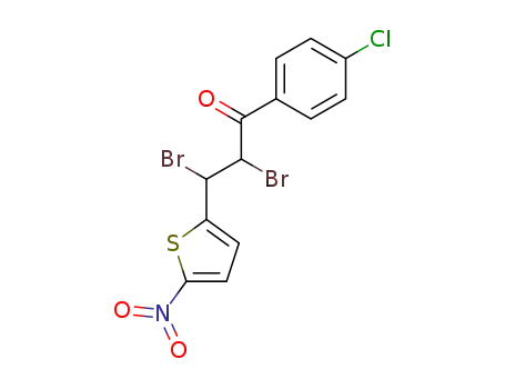 2,3-Dibromo-1-(4-chloro-phenyl)-3-(5-nitro-thiophen-2-yl)-propan-1-one