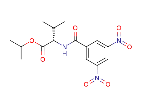 Molecular Structure of 96680-72-7 (L-Valine, N-(3,5-dinitrobenzoyl)-, 1-methylethyl ester)