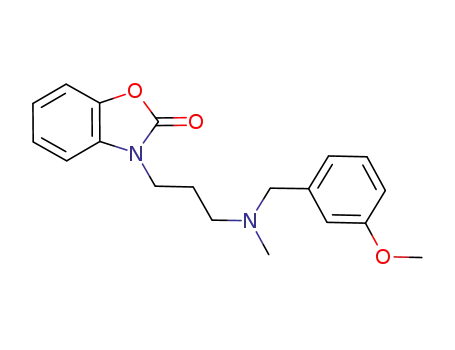 Molecular Structure of 1186473-90-4 (3-[3-[N-(3-methoxybenzyl)-N-methylamino]propyl]benzo[d]oxazol-2(3H)-one)
