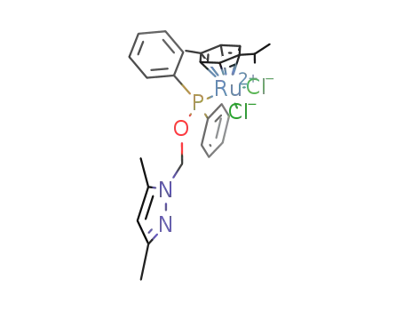 [RuCl2(η6-p-cymene)((3,5-dimethyl-1H-pyrazol-1-yl)methyl diphenylphosphinite)]
