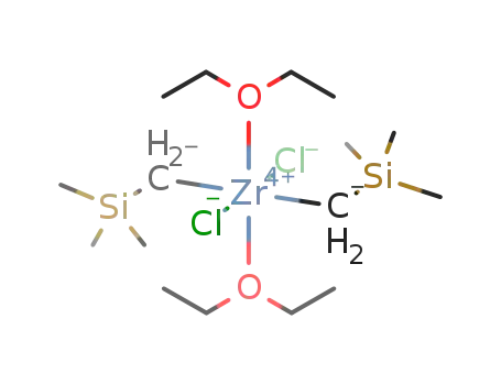 ((methyl)<SUB>3</SUB>SiCH<SUB>2</SUB>)<SUB>2</SUB>ZrCl<SUB>2</SUB>(diethyl ether)<SUB>2</SUB>