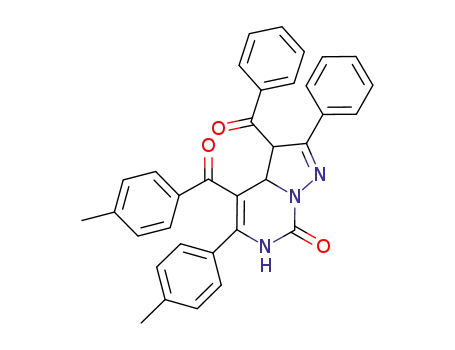 3-benzoyl-4-(4-methylbenzoyl)-5-(4-methylphenyl)-2-phenyl-3a,6-dihydropyrazolo[1,5-c]pyrimidin-7(3H)-one