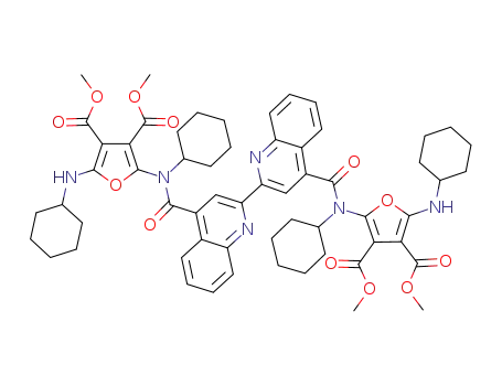 dimethyl 2-(cyclohexylamino)-5-[cyclohexyl({2-[4-({cyclohexyl[5-(cyclohexylamino)-3,4-bis(methyloxycarbonyl)-2-furyl]amino}carbonyl)-2-quinolyl]quinolyl}carbonyl)amino]-3,4-furandicarboxylate