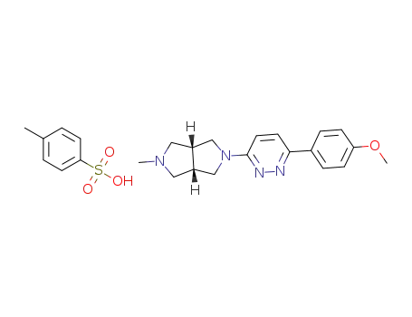 cis-2-[6-(4-methoxyphenyl)pyridazin-3-yl]-5-methyloctahydro-pyrrolo[3,4-c]pyrrole p-toluenesulfonate