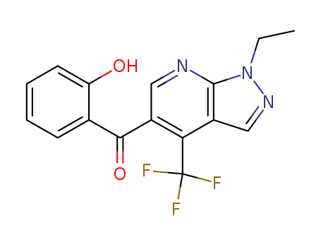 1-ethyl-5-salicyloyl-4-(trifluoromethyl)-1H-pyrazolo[3,4-b]pyridine