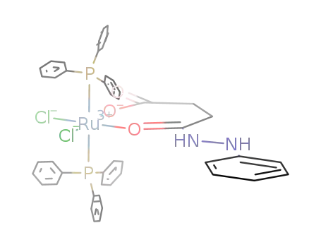 RuCl<sub>2</sub>(PPh<sub>3</sub>)2(4-oxo-4-(2-phenylhydrazino)butanoic acid<sup>(1-)</sup>)