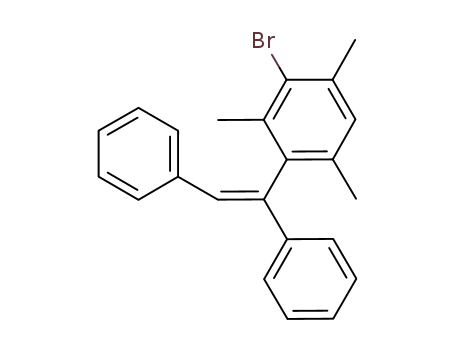 Molecular Structure of 1116339-35-5 (1-(3-bromo-2,4,6-trimethylphenyl)-1,2-diphenylethene)