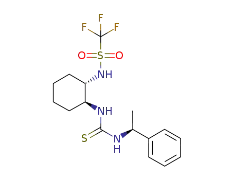 1,1,1-trifluoro-N-((1S,2S)-2-(3-((S)-1-phenylethyl)thioureido)cyclohexyl)methanesulfonamide