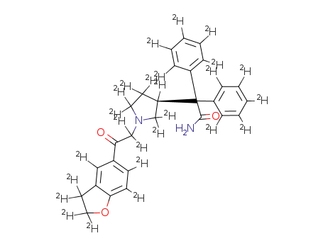 d26-(S)-2-{1-[2-(2,3-dihydro-benzofuran-5-yl)-2-oxo-ethyl]-pyrrolidin-3-yl}-2,2-diphenyl-acetamide