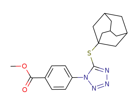 4-[5-(1-adamantylsulfanyl)tetrazol-1-yl]benzoic acid methyl ester
