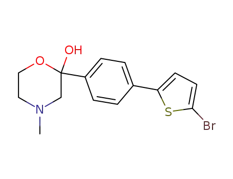 2-[4-(2-bromo-5-thienyl)phenyl]-4-methylmorpholin-2-ol