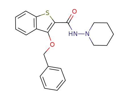 3-benzyloxy-N-(piperidin-1-yl)benzo[b]thiophene-2-carboxamide