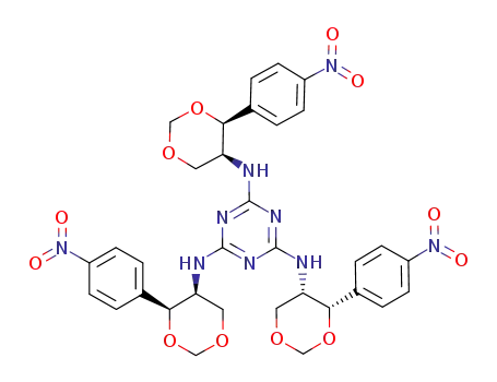 2,4,6-tris{[(4S,5S)-4-(4-nitrophenyl)-1,3-dioxan-5-yl]amino}-s-triazine
