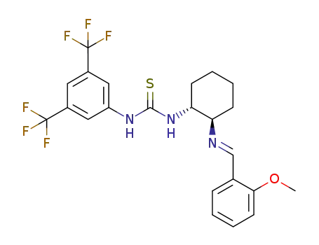 1-(3,5-bis(trifluoromethyl)phenyl)-3-((1R,2R)-2-((E)-2-methoxybenzylideneamino)cyclohexyl)thiourea
