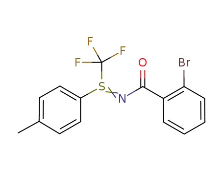 2-bromo-N-[p-tolyl(trifluoromethyl)-λ4-sulfanylidene]benzamide