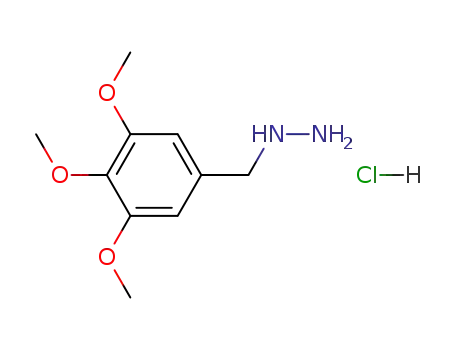 Molecular Structure of 3903-97-7 ((3,4,5-trimethoxy-benzyl)-hydrazine; hydrochloride)
