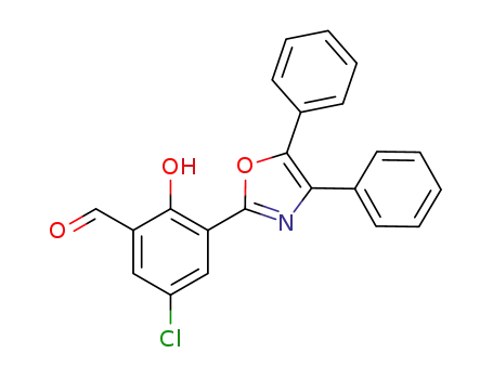 5-chloro-2-hydroxy-3-(4,5-diphenyl-1,3-oxazol-2-yl)benzaldehyde
