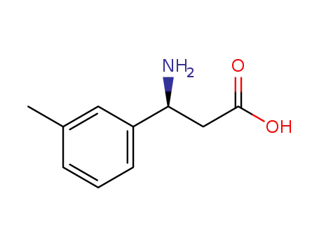 Molecular Structure of 748128-33-8 ((R)-3-Amino-3-(3-methyl-phenyl)-propionic acid)